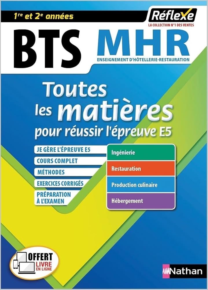 Toutes les matières - BTS MHR - Réflexe - 2025-2026 cover image