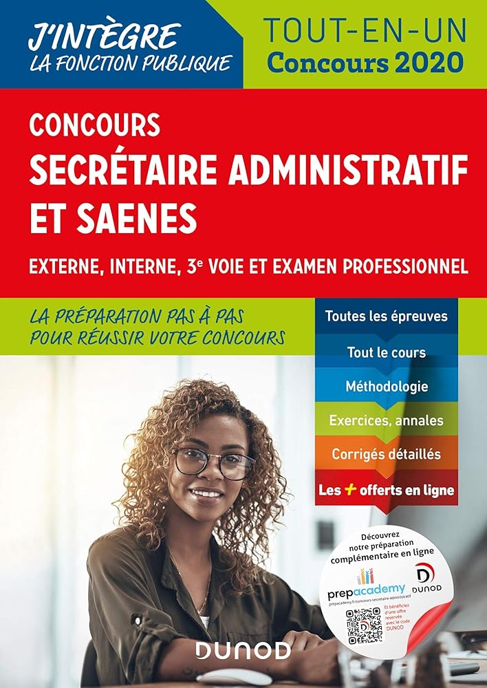 Concours Secrétaire administratif et SAENES - Tout-en-un - Concours 2020: Tout-en-un - Concours 2020 (2020) cover image
