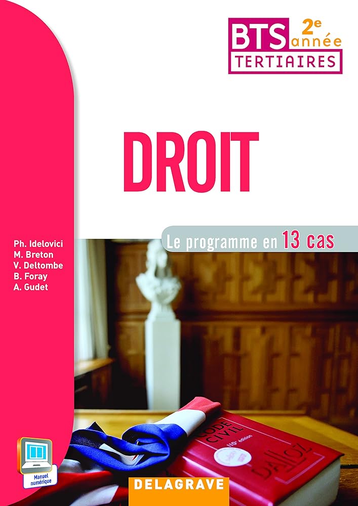 Droit 2e année BTS (2015) - Pochette élève cover image