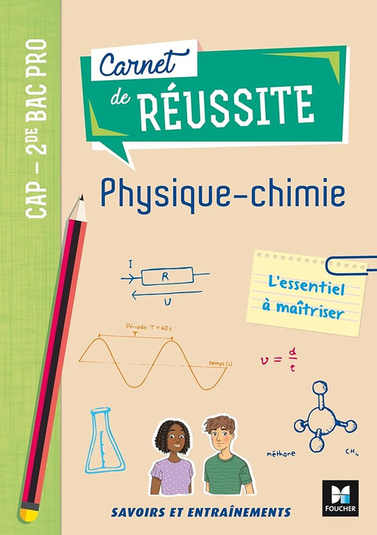 Carnet de réussite PHYSIQUE-CHIMIE - CAP - 2de Bac Pro - Ed. 2020 - Livre élève cover image