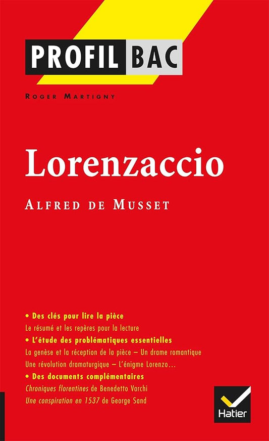 Profil - Musset : Lorenzaccio: analyse littéraire de l'oeuvre cover image