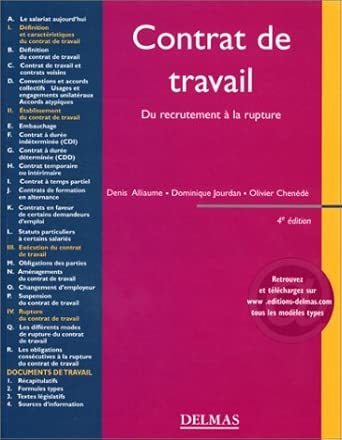 Contrat de travail cover image
