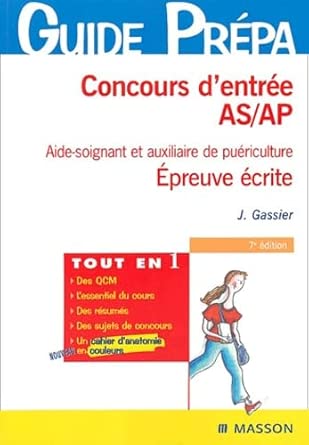 Concours d'entrée AS/AP: Aide-soignante et auxiliaire de puériculture cover image