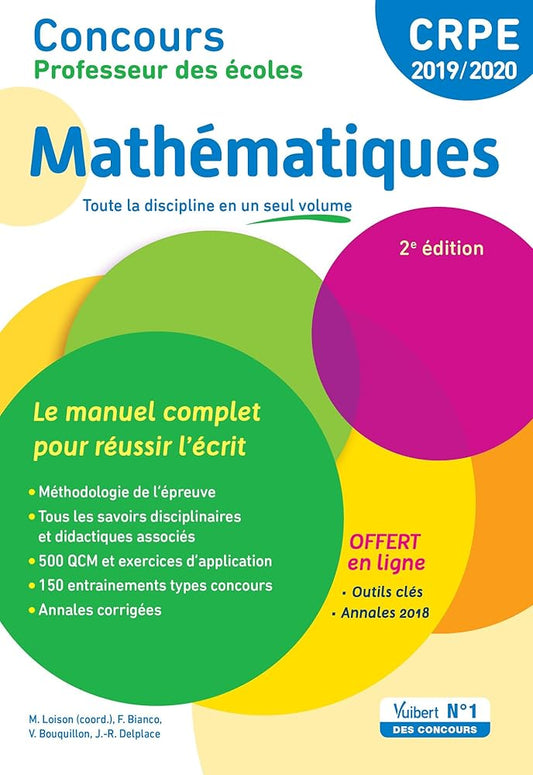 Concours Professeur des écoles - Mathématiques - Le manuel complet pour réussir l'écrit: CRPE 2019-2020 cover image