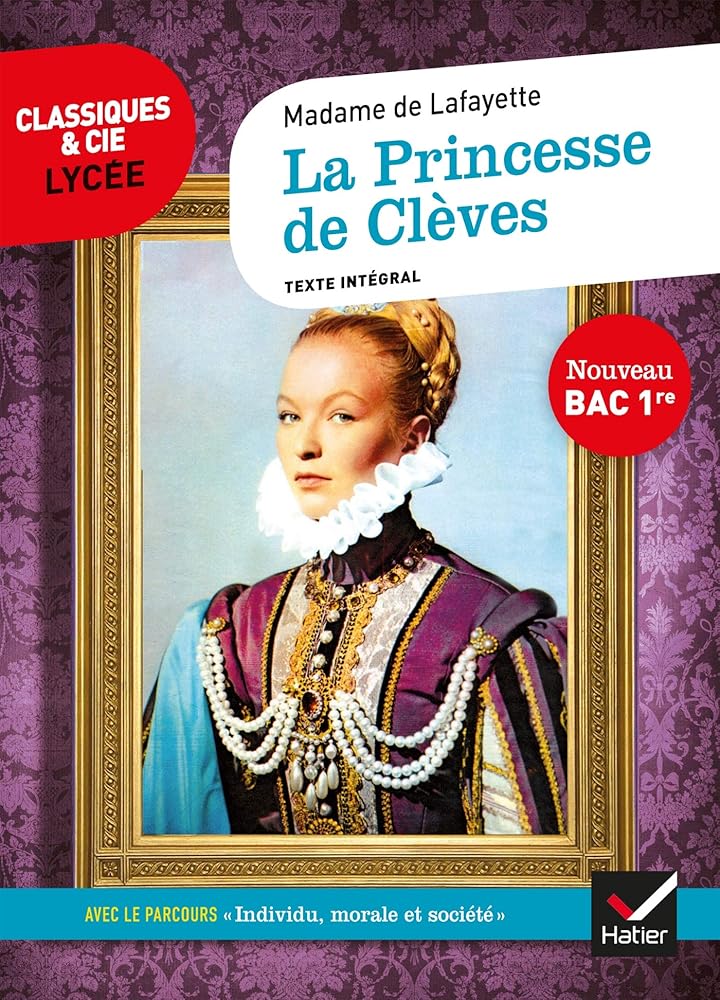 Couverture du roman 'La Princesse de Clèves' de Mme de Lafayette, édition Nouveau Bac avec parcours littéraire.