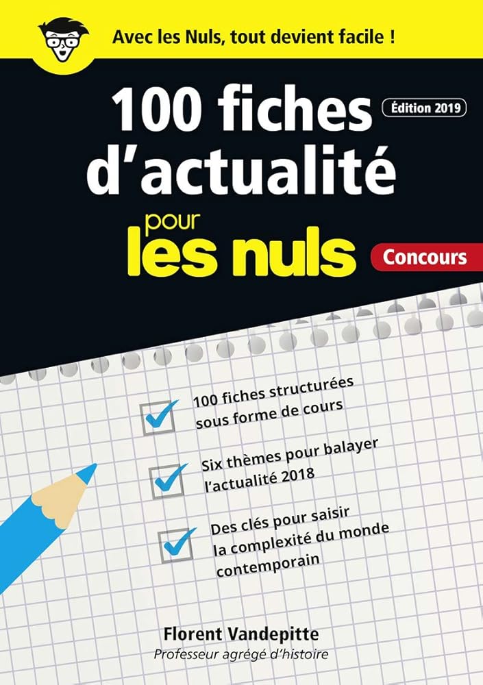 100 fiches d'actualité pour les Nuls Concours cover image