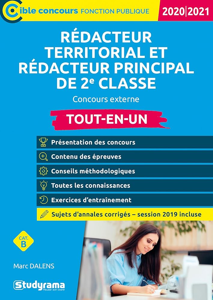 Rédacteur territorial et rédacteur principal de 2e classe: Concours externe cover image