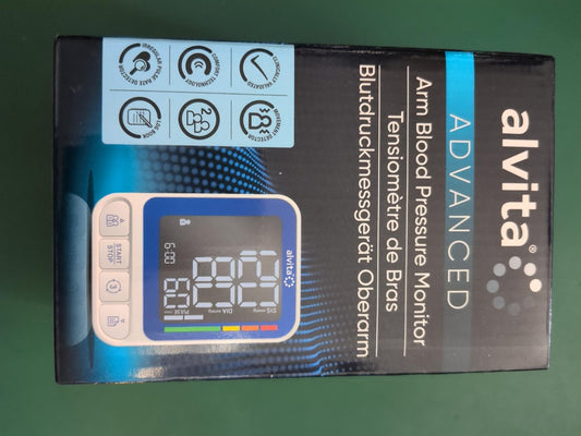 Tensiomètre de bras Alvita Advanced - boîte face avant