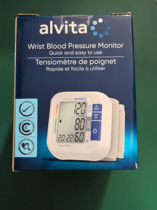 Tensiomètre de poignet Alvita - boîte face avant