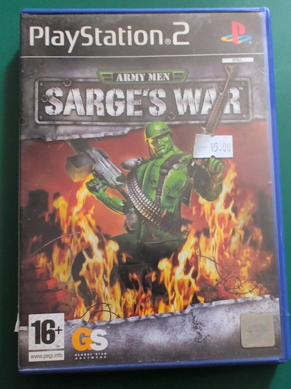 Army Men: Sarge's War - PlayStation 2 PAL - face avant