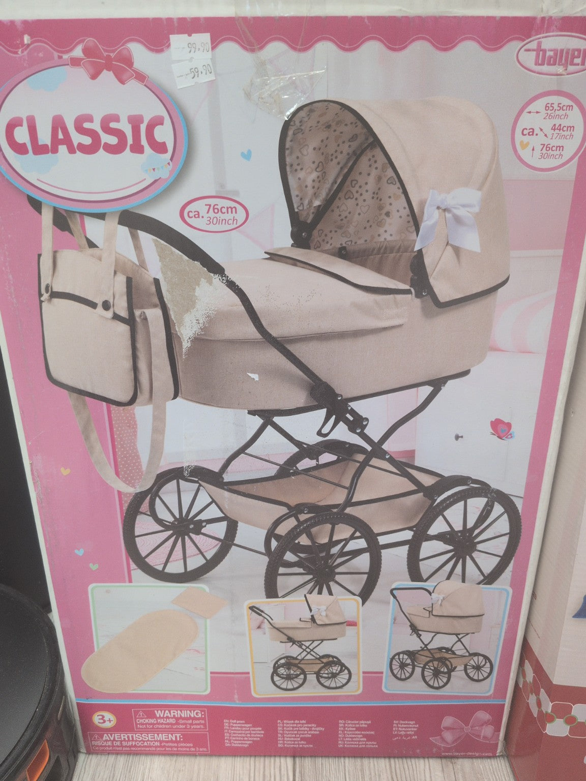 Bayer Classic landau pour poupée beige - photo complémentaire
