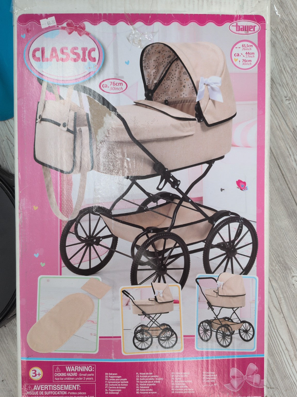 Bayer Classic landau pour poupée beige