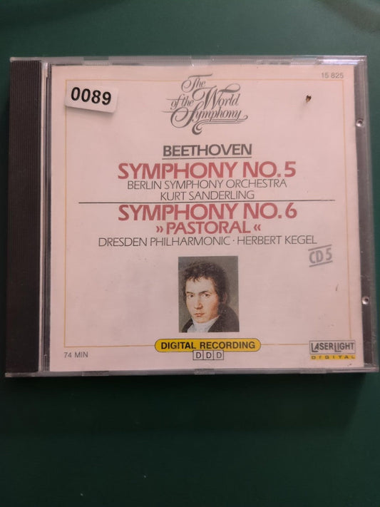 Beethoven Symphonies n°5 et n°6 Pastoral - CD face avant
