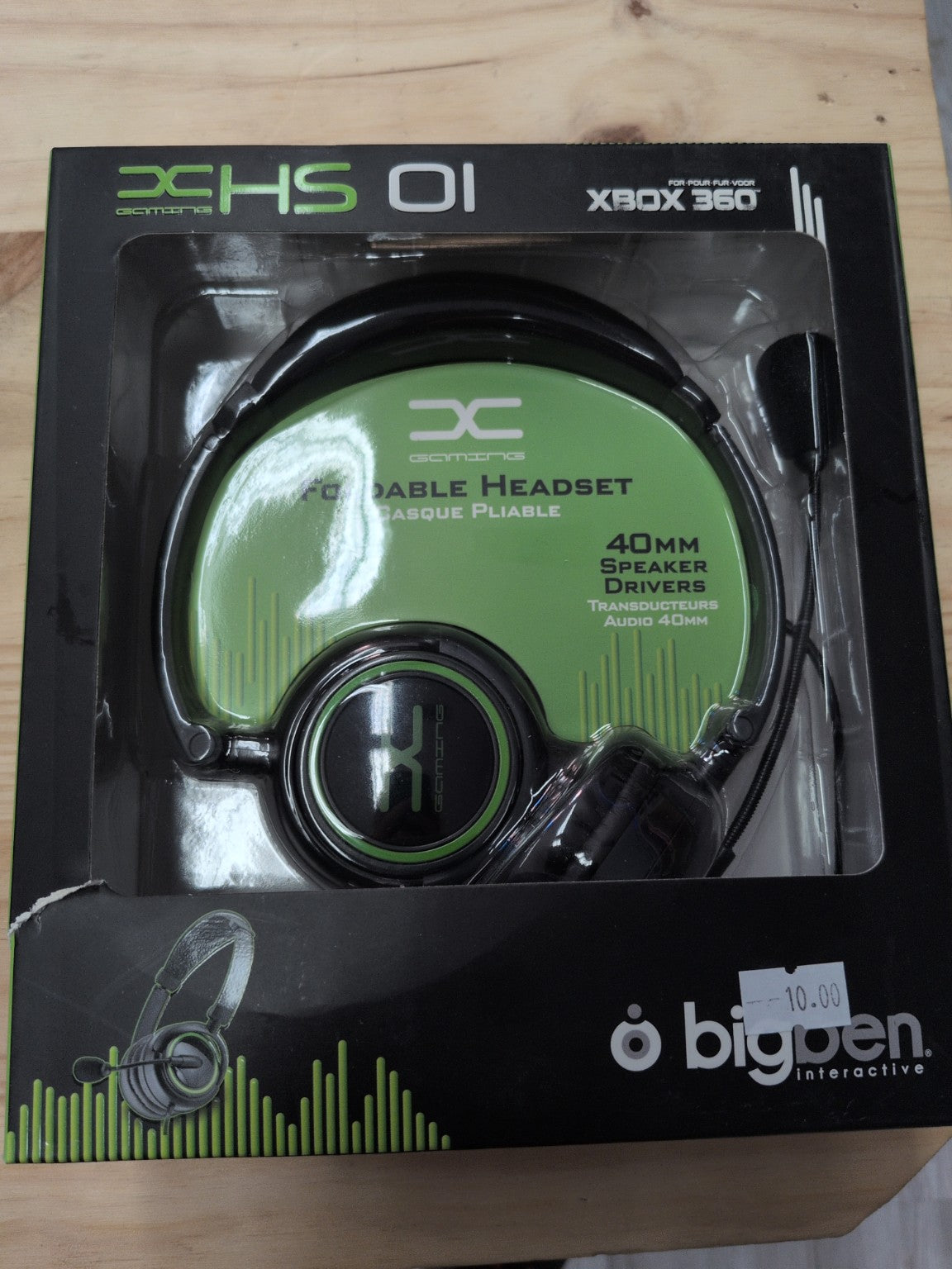 Bigben XHS01 casque gaming Xbox 360 - face avant