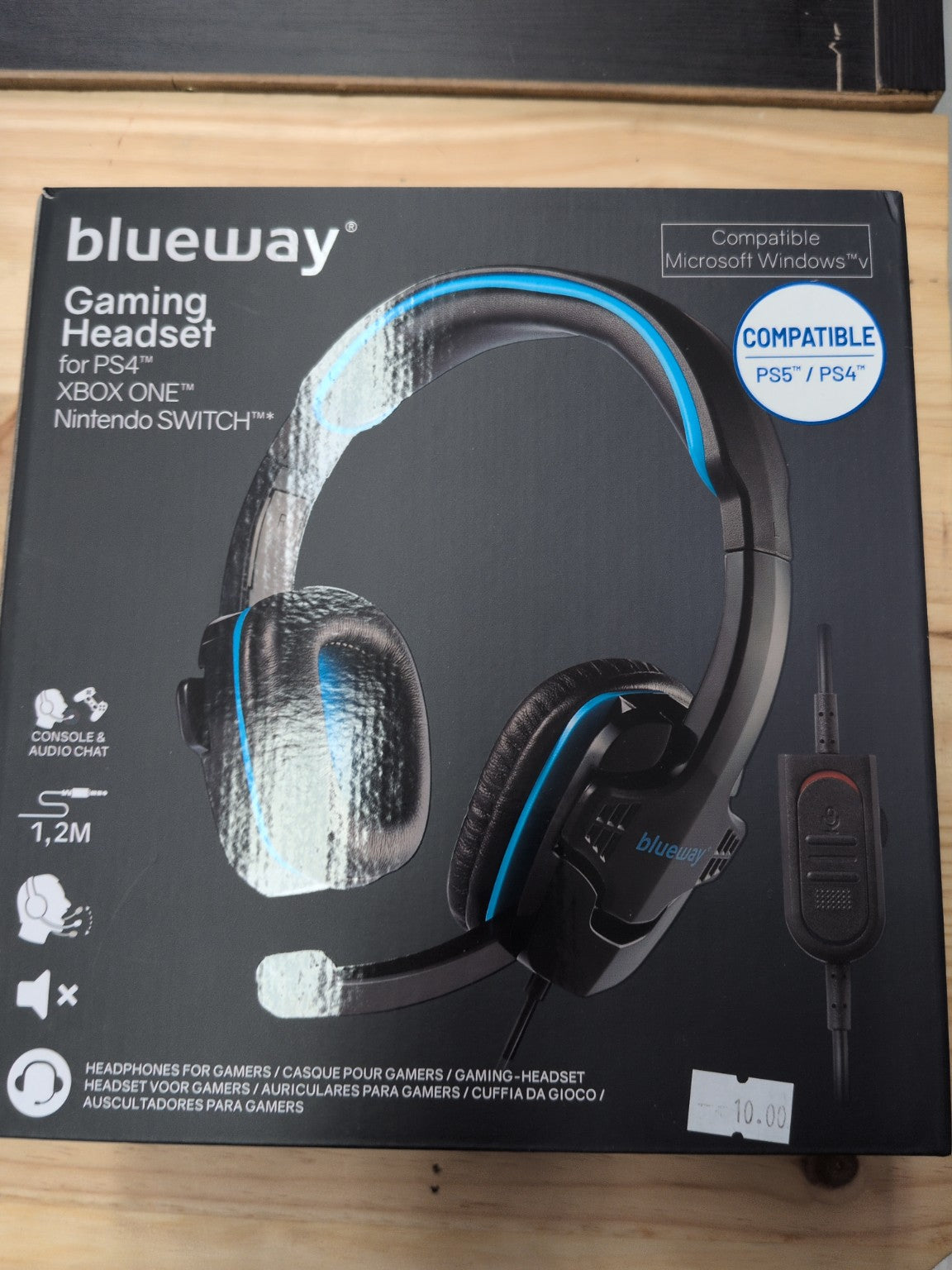 Blueway Gaming Headset PS4 Xbox One Nintendo Switch - face avant