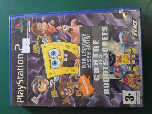 Bob l'éponge et ses amis : Contre les robots-jouets PS2 PAL - face