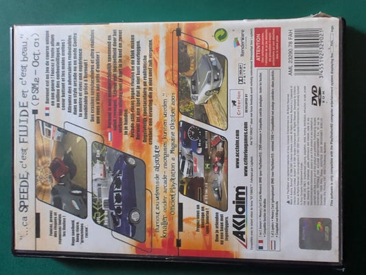 Burnout PlayStation 2 PAL - face arrière