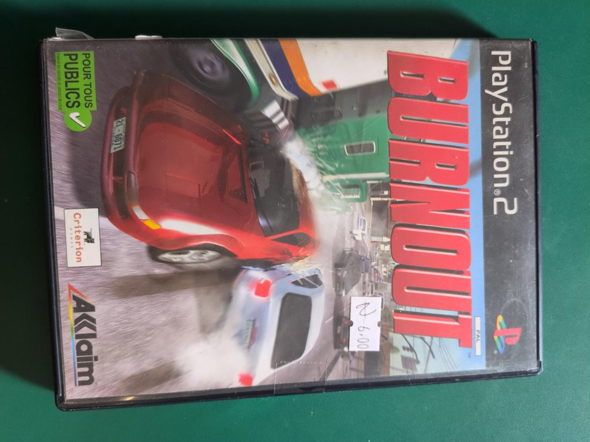 Burnout PlayStation 2 PAL - face avant