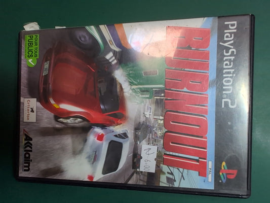 Burnout sur PlayStation 2 - jaquette avant