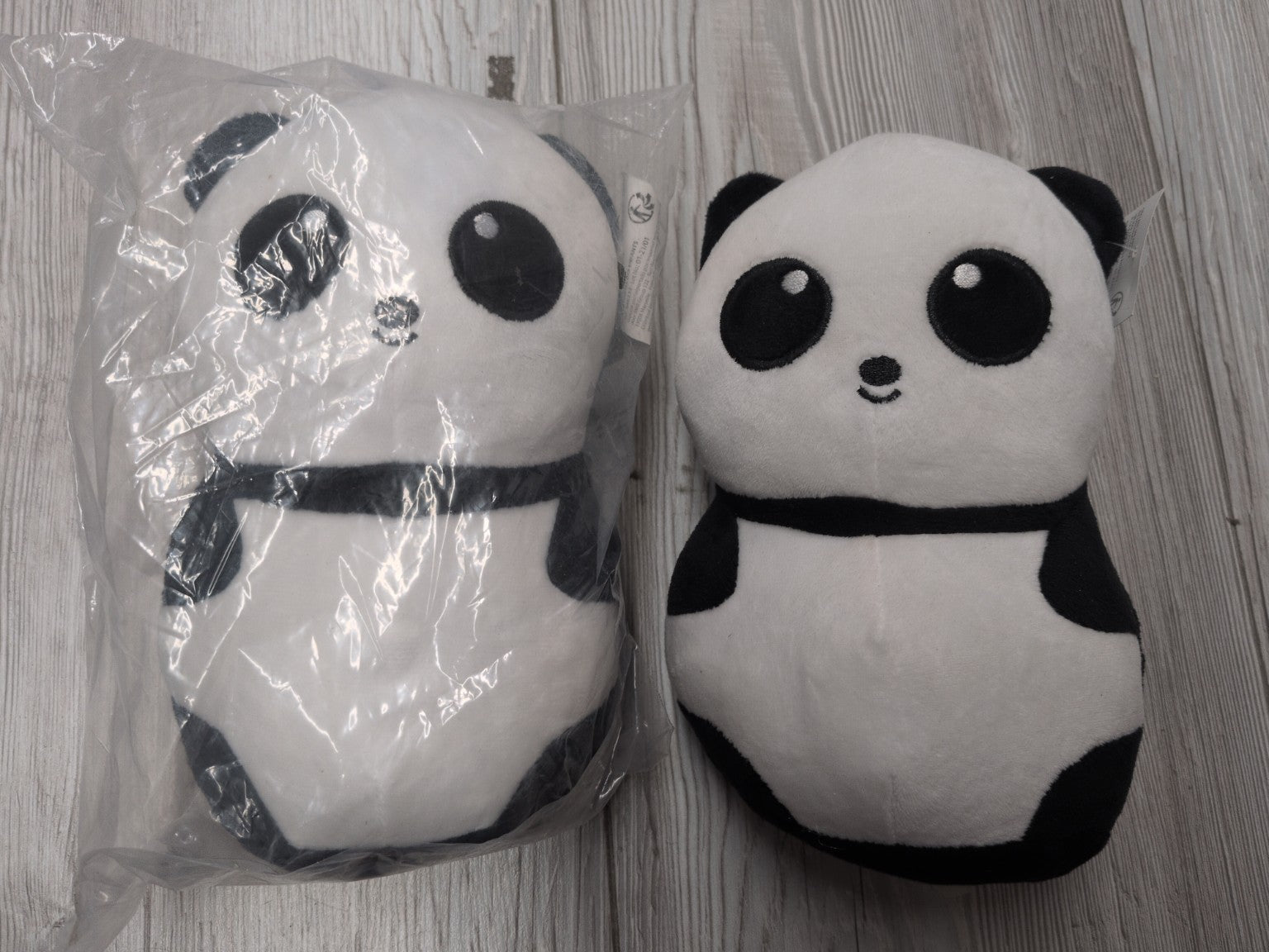 Butoir de porte panda en peluche – lot de deux exemplaires