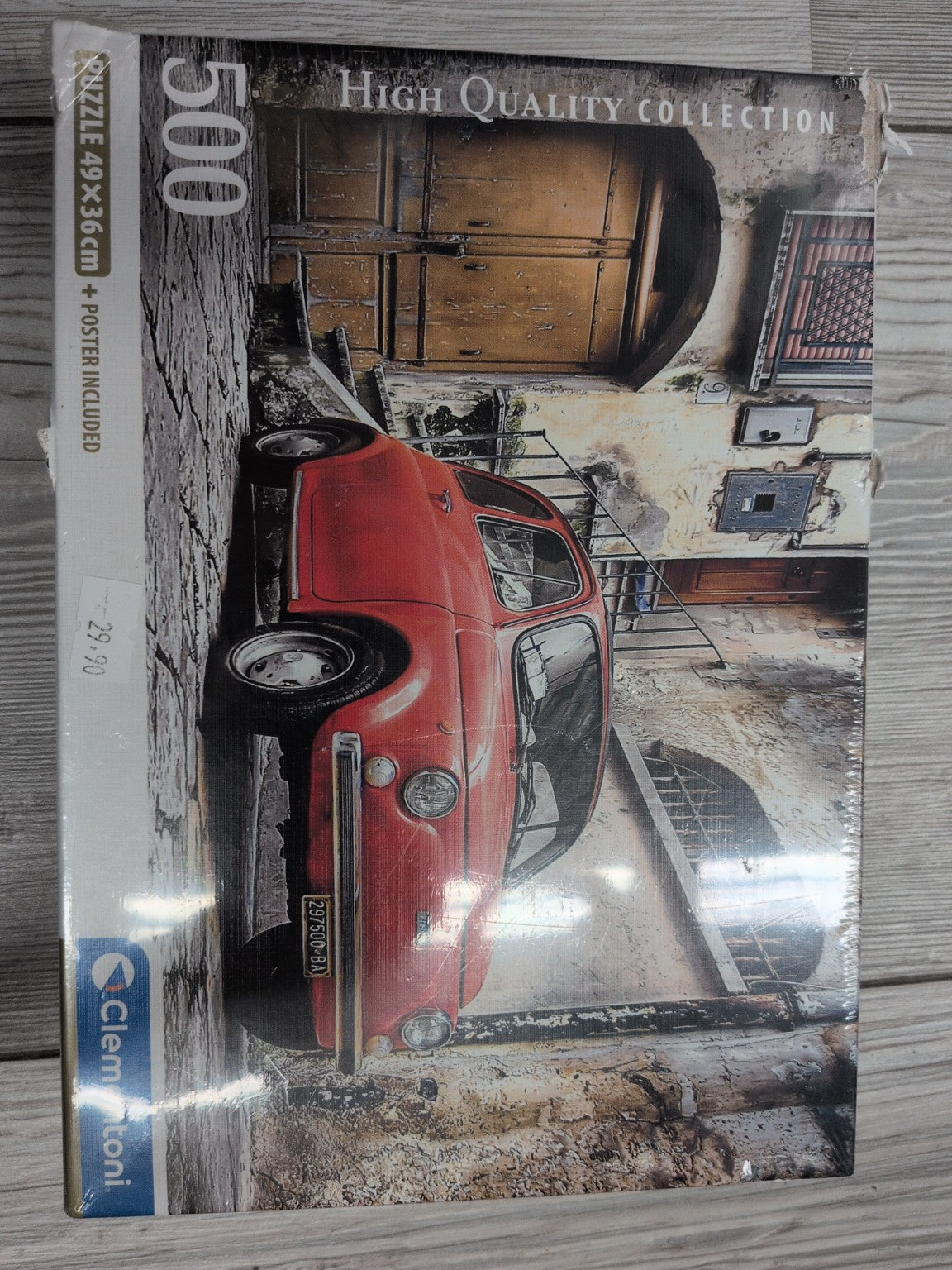 Puzzle Clementoni 500 pièces High Quality Collection Fiat 500 rouge - face avant