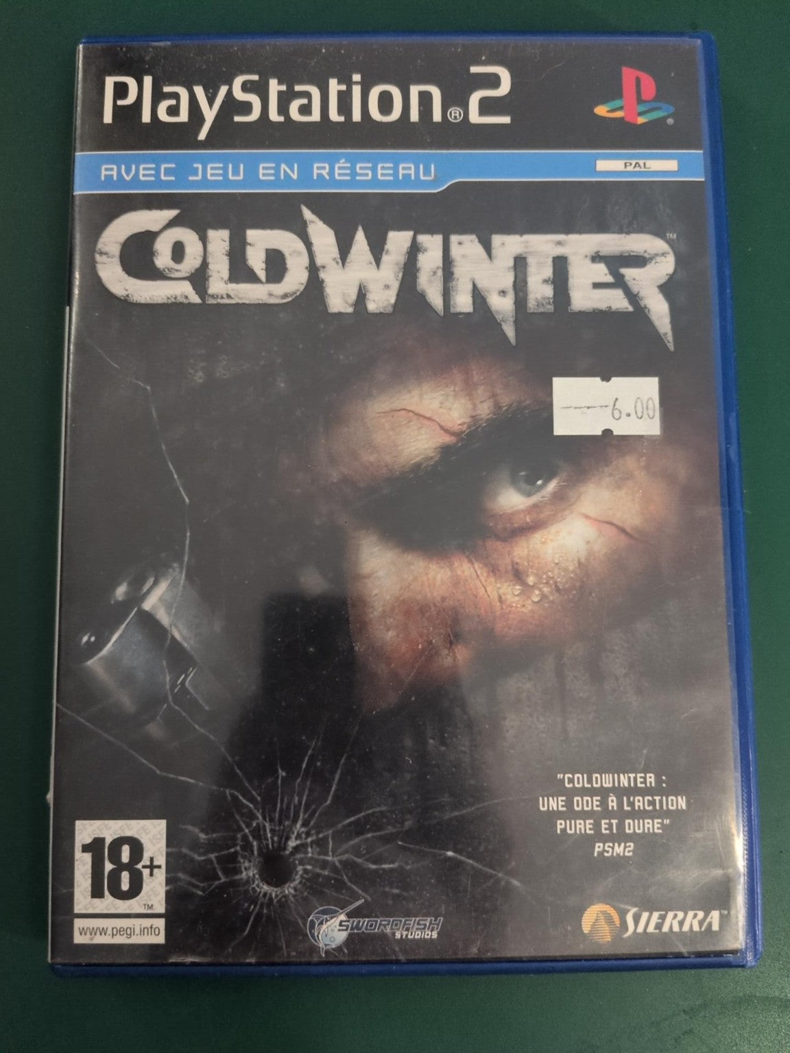 Cold Winter jeu PlayStation 2 PS2 PAL - face avant