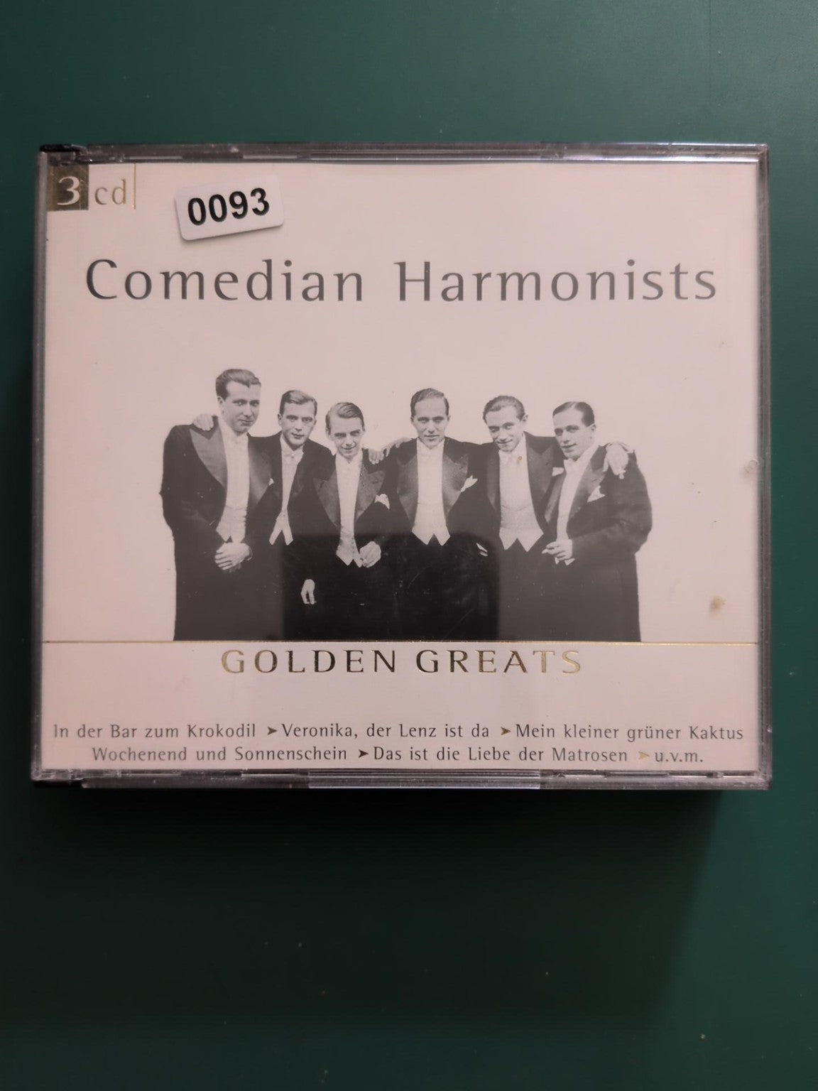 Comedian Harmonists – Golden Greats – coffret 3 CD, face avant