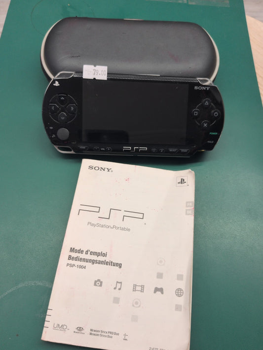 Console Sony PSP 1004 noire avec notice et housse