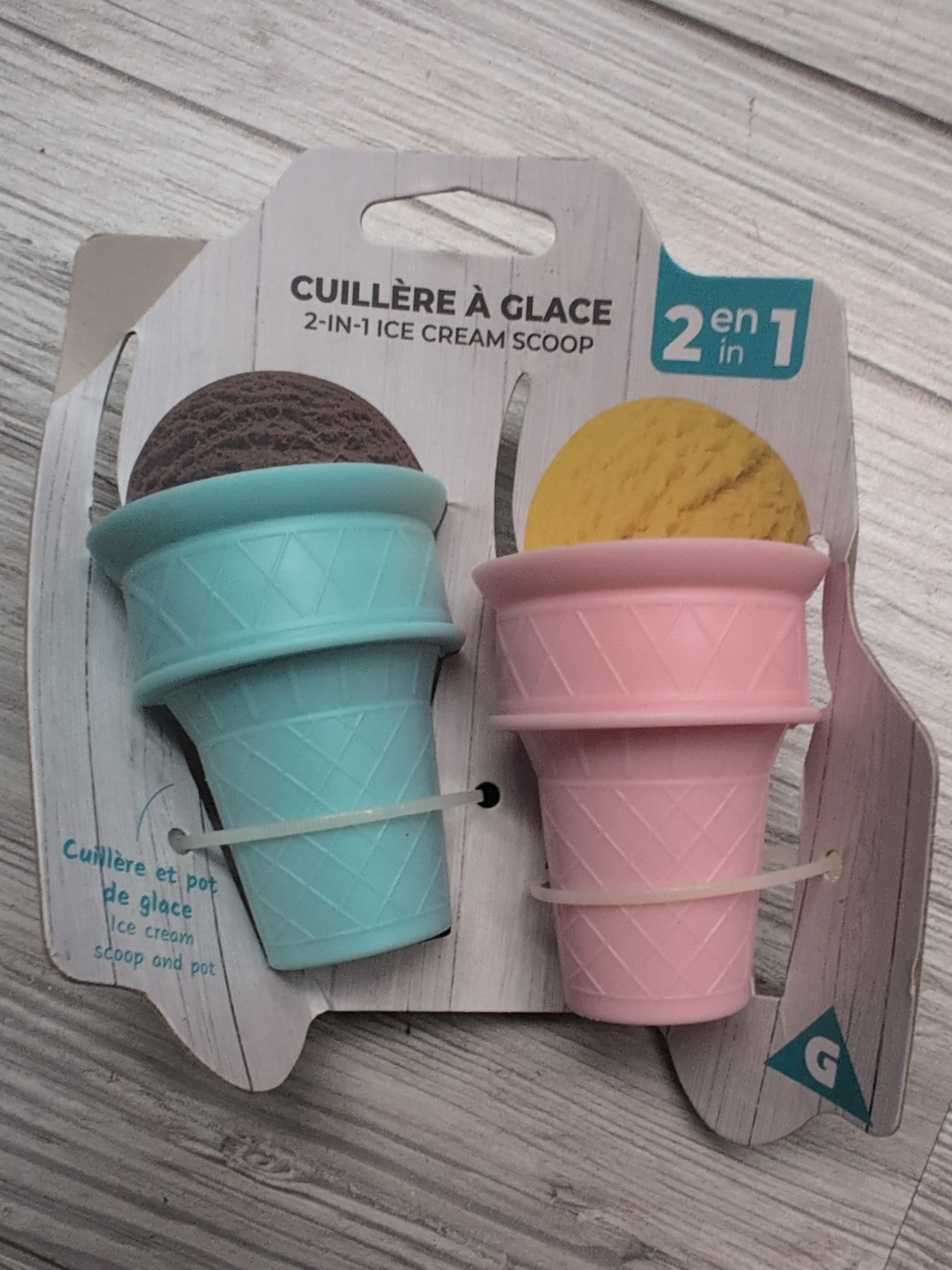 Cuillère à glace 2 en 1 - face avant