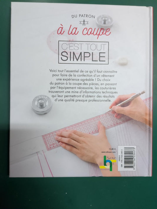 Du patron à la coupe, c'est tout simple de Yoshiko Mizuno – quatrième de couverture