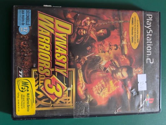 Dynasty Warriors 3 - PlayStation 2 PAL - face avant