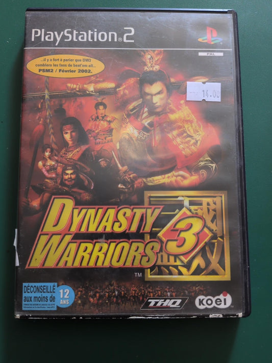 Dynasty Warriors 3 PlayStation 2 PAL - face avant