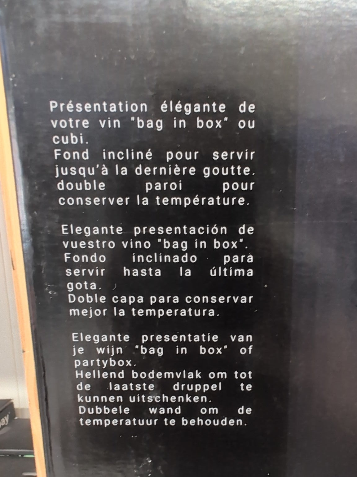 Fontaine à vin Bistromie - description