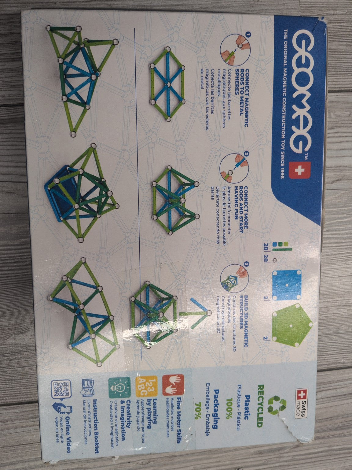 Geomag Classic 60 pièces - dos