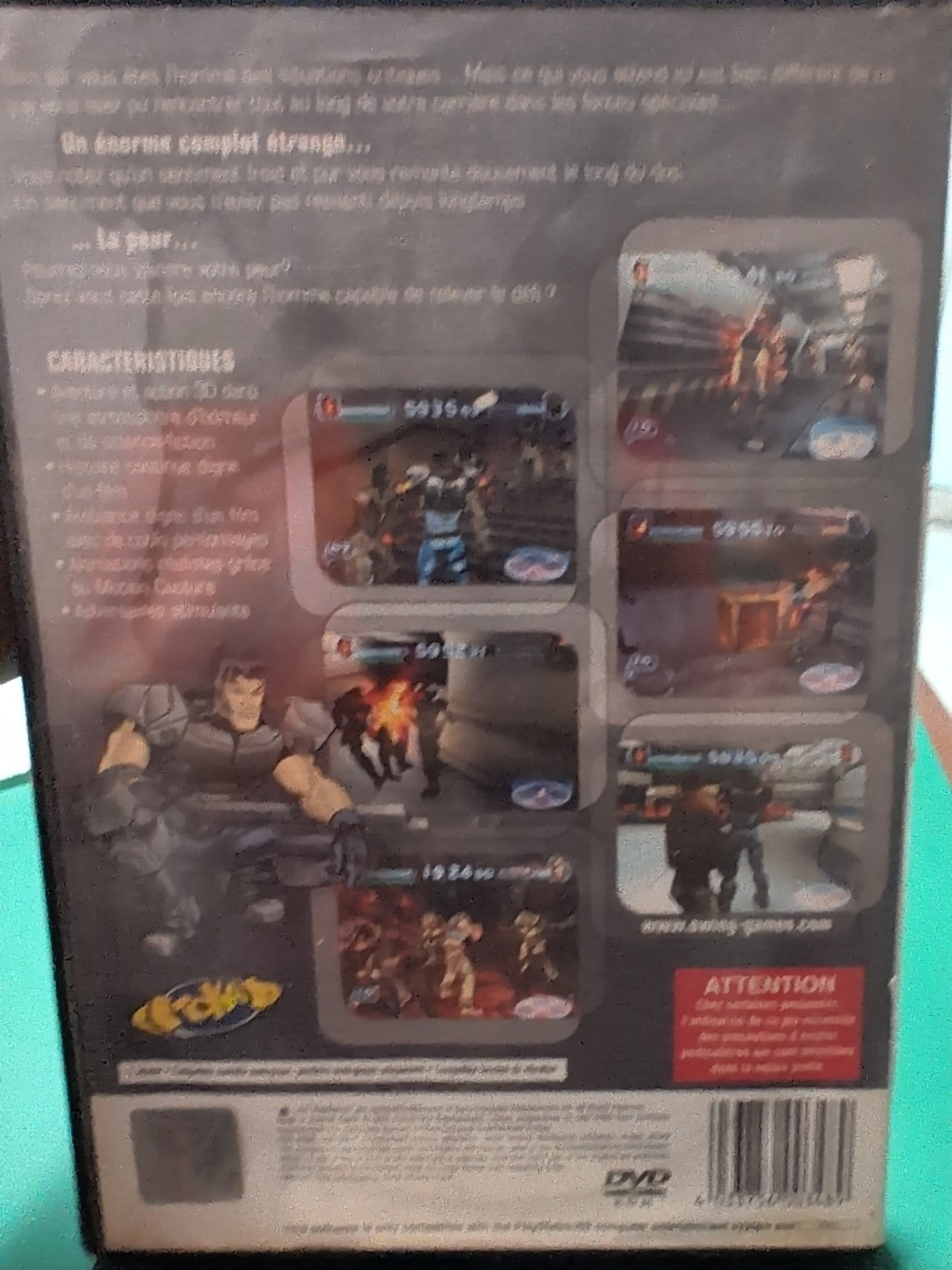 Hidden Invasion sur PlayStation 2 - jaquette arrière