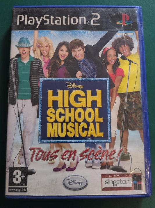 High School Musical Tous en scène PS2 PAL - face