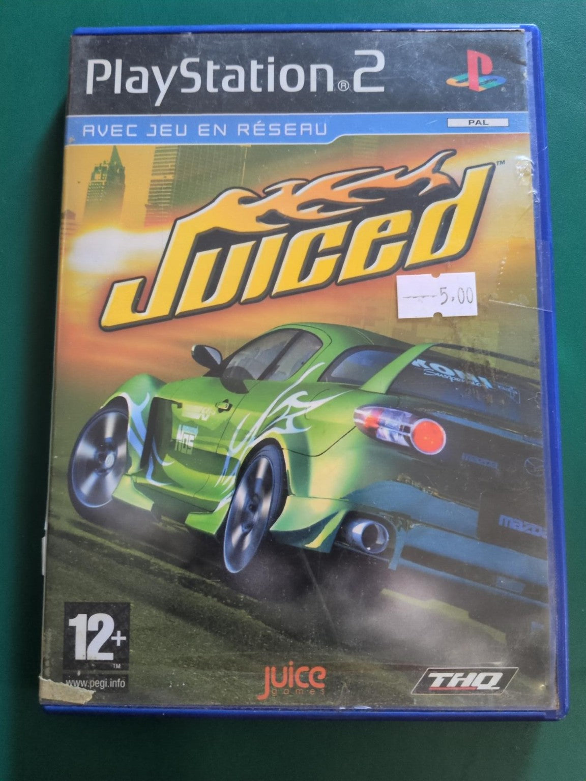 Juiced jeu PS2 PAL - face avant