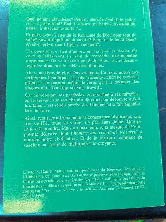L'homme qui venait de Nazareth de Daniel Marguerat - quatrième de couverture