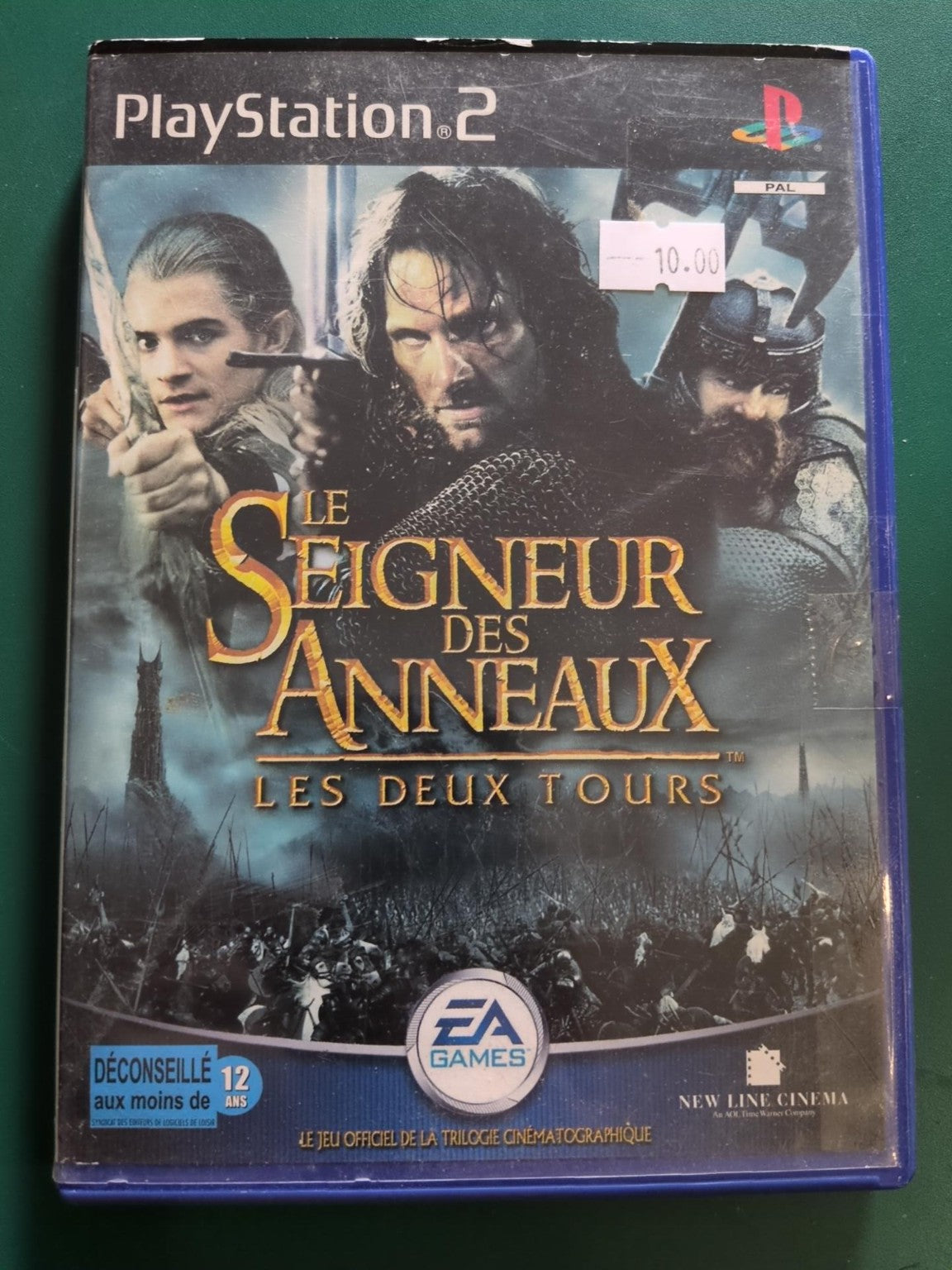 Le Seigneur des Anneaux Les Deux Tours PS2 PAL - face avant