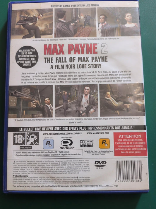 Max Payne 2 The Fall of Max Payne - PlayStation 2 PAL - dos