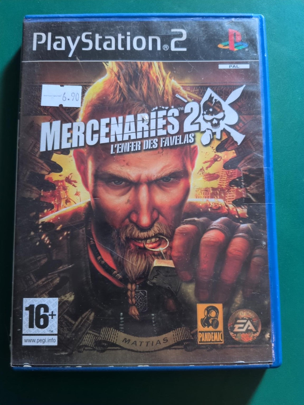 Mercenaries 2 L'Enfer des Favelas PS2 PAL - recto