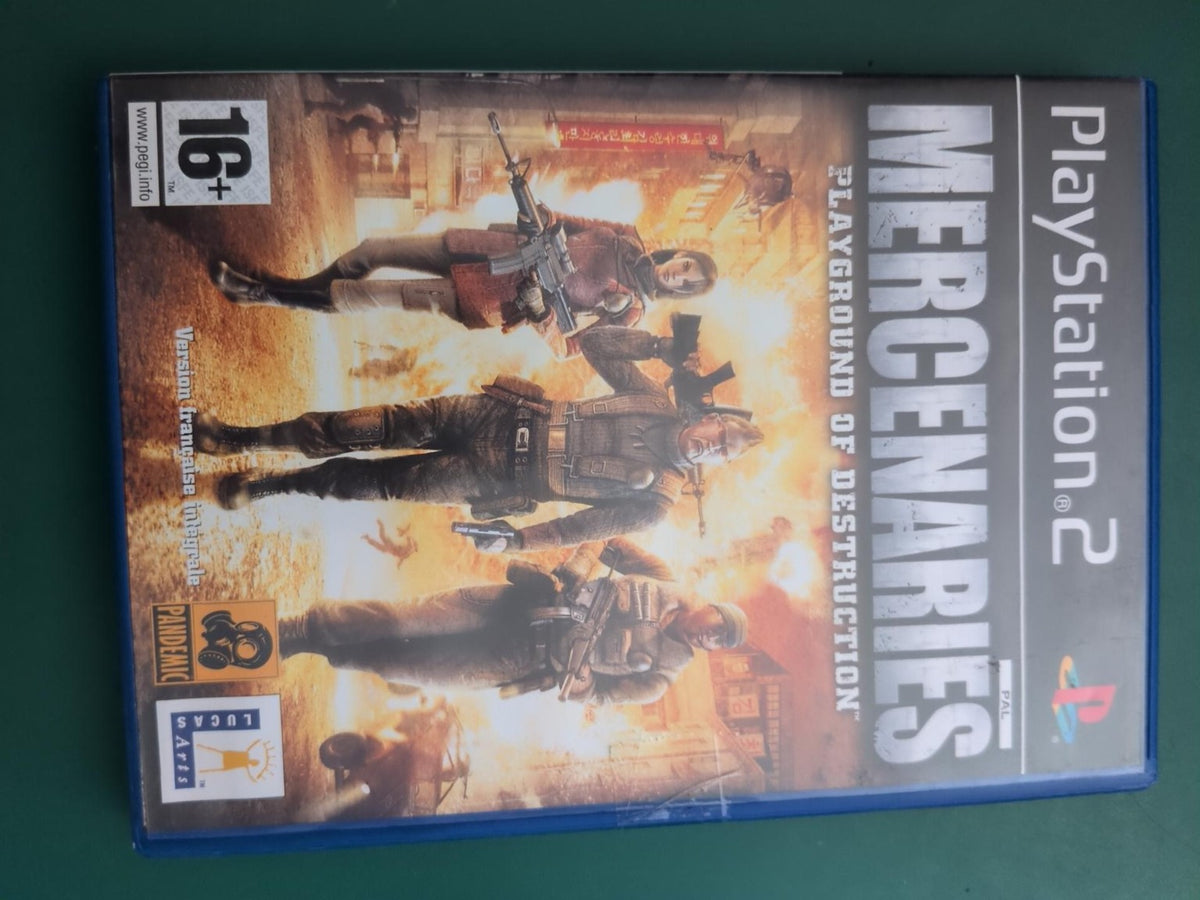 Mercenaries Playground of Destruction PS2 PAL - face avant