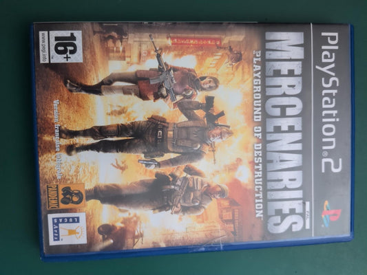 Mercenaries Playground of Destruction PS2 PAL - face avant