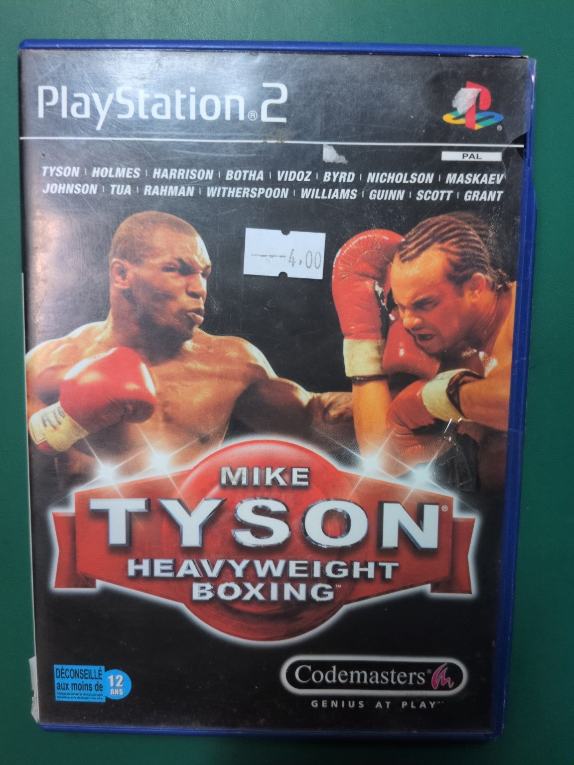 Mike Tyson Heavyweight Boxing sur PlayStation 2 - jaquette avant