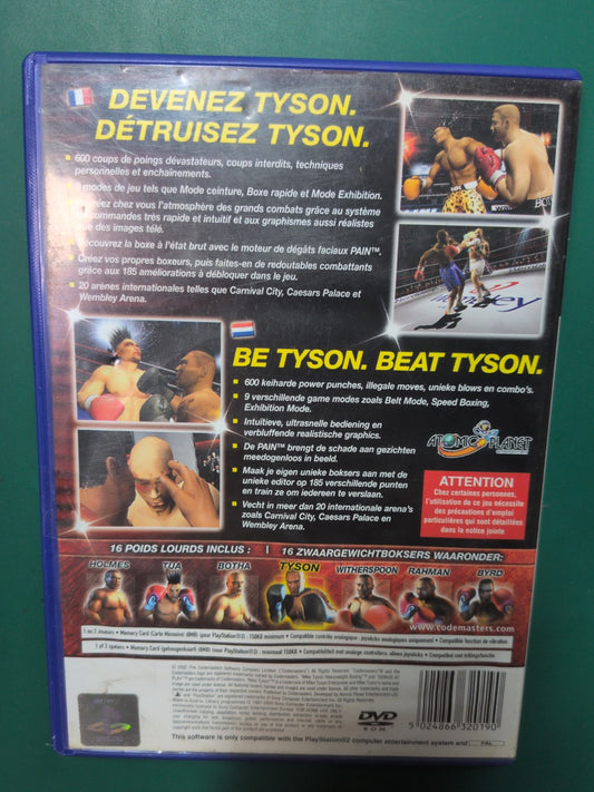 Mike Tyson Heavyweight Boxing sur PlayStation 2 - jaquette arrière