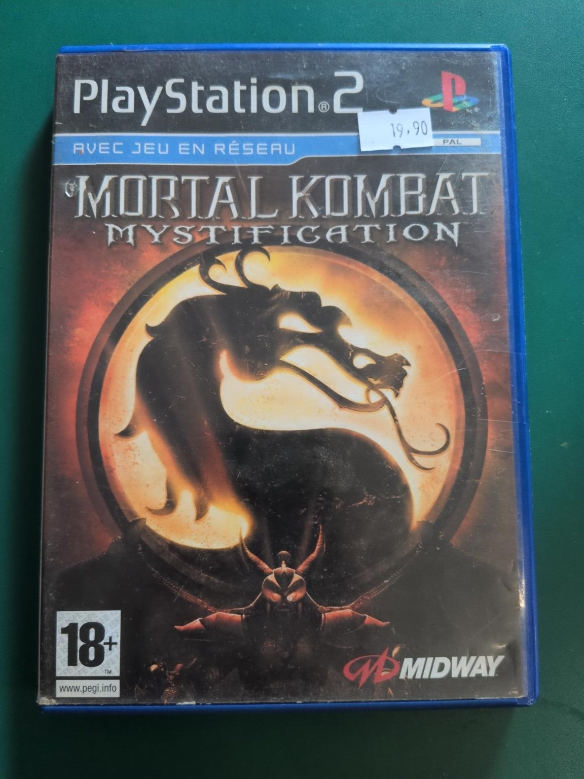 Mortal Kombat Mystification PS2 PAL - face avant