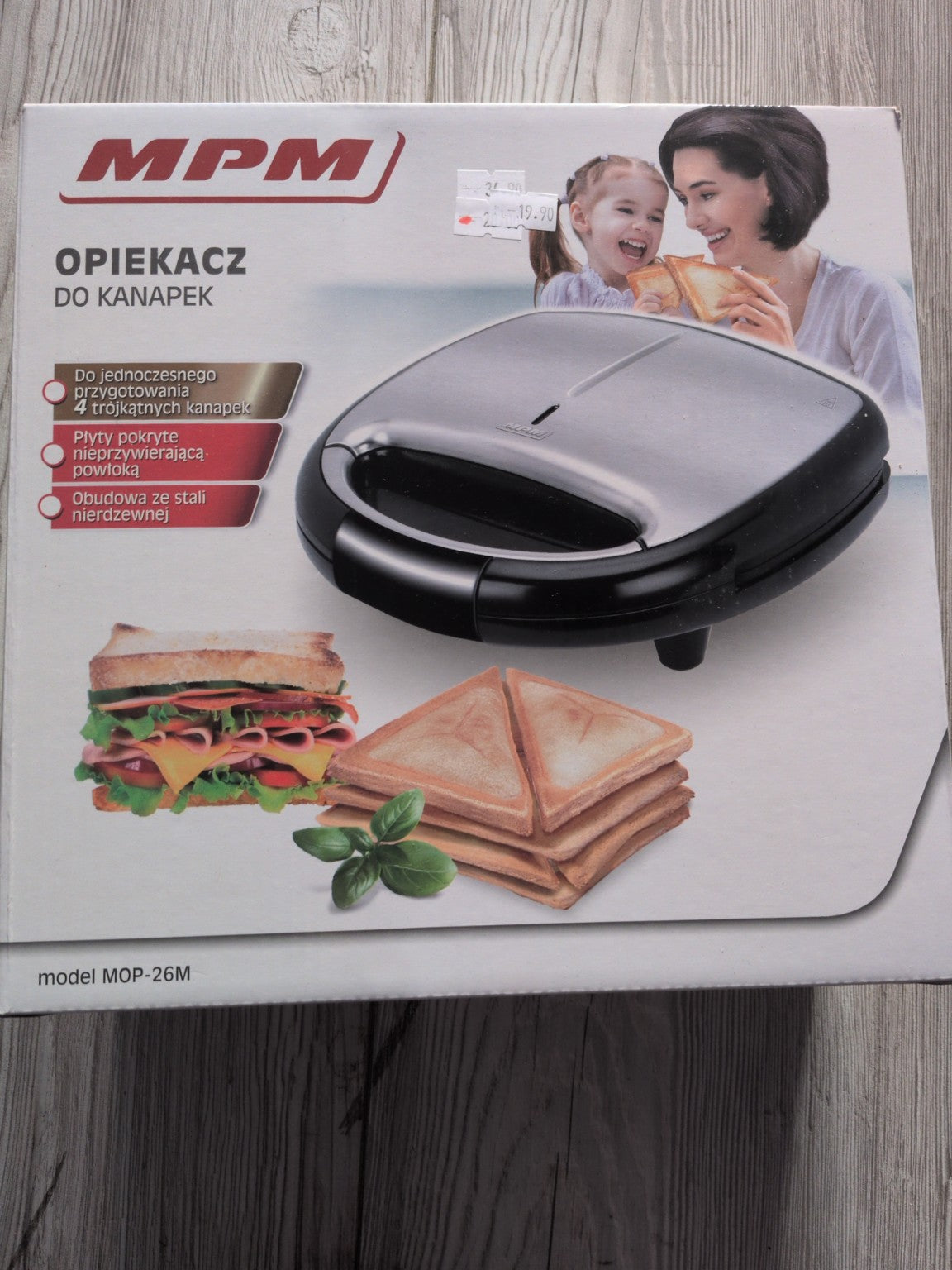 MPM MOP-26M appareil à croque-monsieur - face avant