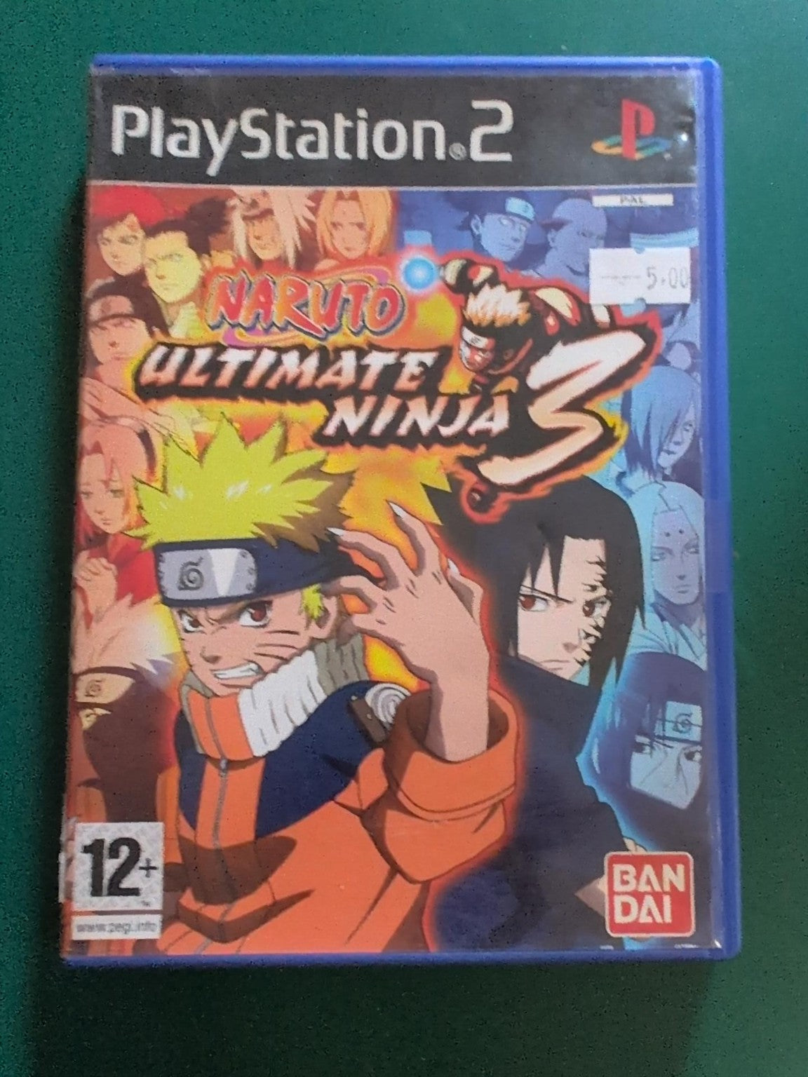 Naruto Ultimate Ninja 3 PS2 PAL - face avant