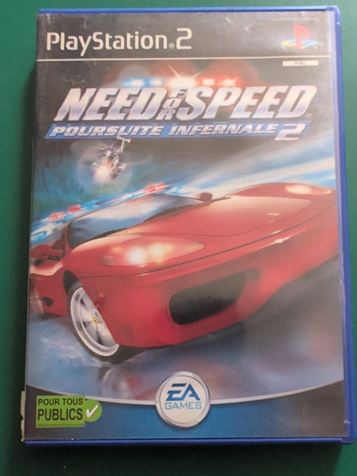 Need for Speed Poursuite Infernale 2 - PlayStation 2 PAL - face avant