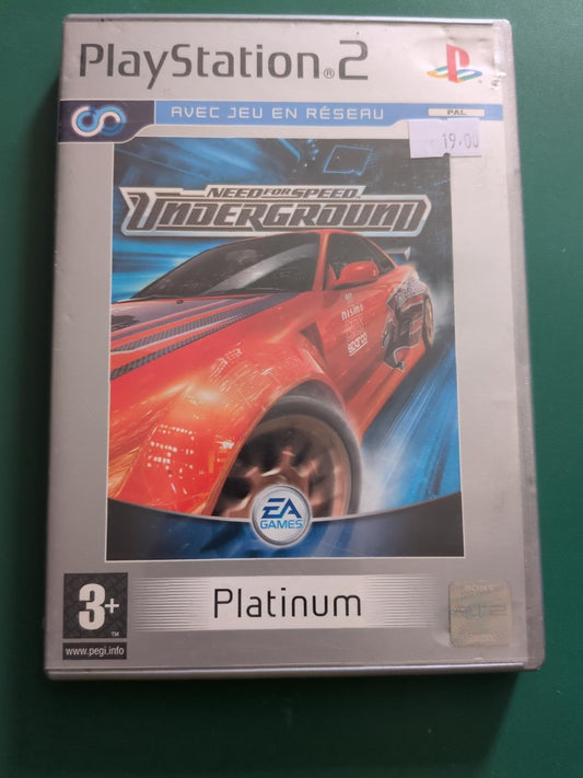 Need for Speed Underground Platinum - PlayStation 2 PAL - face avant
